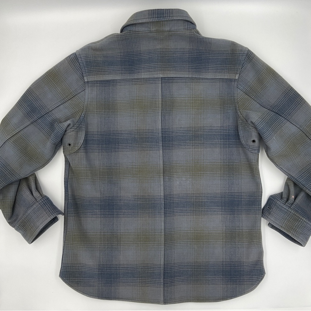 Woolrich West Ridge Cotton Fleece Shirt Jacket Shacket Chore Coat Gorpcore Men M - Picture 4 of 16